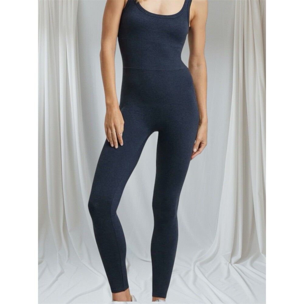 Vuori Women’s Halo Essential Jumpsuit Color Midnight Heather Sz Medium New $128